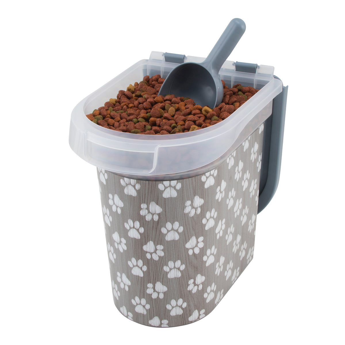 15 lb Pet Food Bin, Pawprints Paw Prints