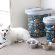 Load image into Gallery viewer, 26 lb Pet Food Bin, Wordplay by Macbeth Collection