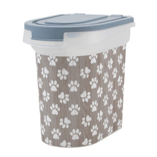 Load image into Gallery viewer, 15 lb Pet Food Bin, Pawprints