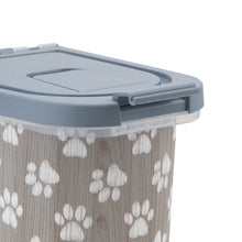 Load image into Gallery viewer, 7 lb Pet Food Bin, Pawprints
