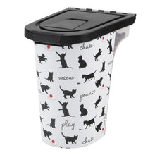 Load image into Gallery viewer, 7 lb Pet Food Bin, Playful Cats
