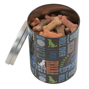 Large Treat Tin, Wordplay by Macbeth Collection