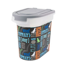 Load image into Gallery viewer, 15 lb Pet Food Bin, Wordplay by Macbeth Collection