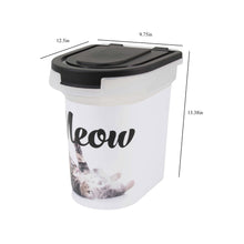Load image into Gallery viewer, 15 lb Pet Food Bin, Meow Kitty