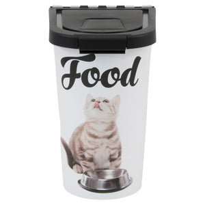 7 lb Pet Food Bin, Cat Bowl